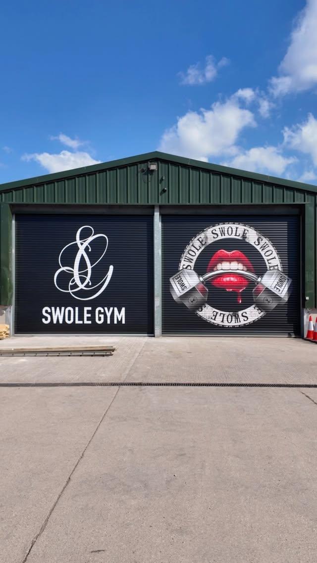 The Swole Gym barn at Valentines Farm, Ripley